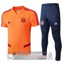 Bayern Munchen Formazione Set Completo Maglia Calcio 2019-20 Arancione Blu