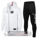 Paris Saint Germain Insieme Completo Bianco I Nero Giacca Felpa Cappuccio 2022-23