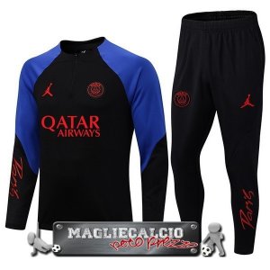 Paris Saint Germain Insieme Completo Nero I Blu Felpa Da Allenamento 2022-23