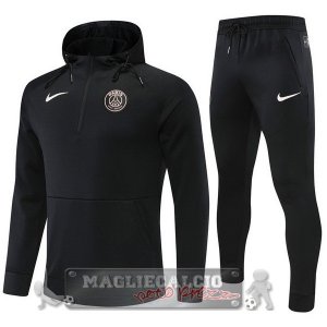 Paris Saint Germain Insieme Completo nero Bambino Felpa Cappuccio 2022-23
