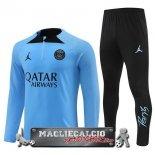 Paris Saint Germain Insieme Completo Blu I Nero Felpa Da Allenamento 2023-24