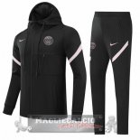 Paris Saint Germain Insieme Completo Nero Rosa Bambino Giacca Con Capucha2021-22