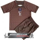 Concepto Maglia Calcio Set Completo Uomo Paris Saint Germain 2023-24 Marrone