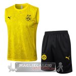 Set Completo Maglia Formazione Senza Maniche Borussia Dortmund 2024 2025 Nero Set Completo Maglia Formazione Senza Maniche Borussia Dortmund 2024 2025 Nero