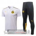 Borussia Dortmund Formazione Set Completo Maglia Calcio 2021-22 bianco grigio