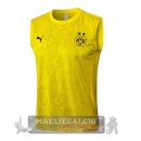 Maglia Formazione Senza Maniche Borussia Dortmund 2024 2025 Giallo