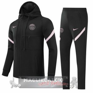 Paris Saint Germain Insieme Completo Nero Rosa Bambino Giacca Con Capucha2021-22
