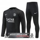 Paris Saint Germain Set Completo Bambino Giocatori Nero Felpa Da Allenamento 2022-23