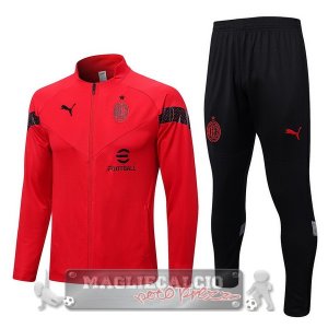 AC Milan Insieme Completo Rosso Nero Giacca 2022-23