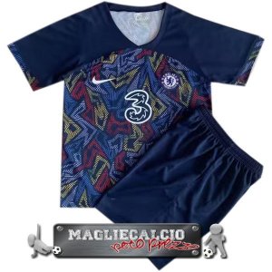 Concetto Maglia Calcio Set Completo Uomo Chelsea 2023-24 Blu Navy