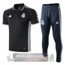 Real Madrid Nero Set Completo Maglia POLO 2019-20