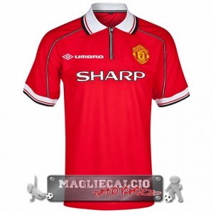 Home Maglia Calcio Manchester United Retro 1998-1999
