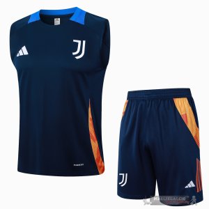 Formazione Senza Maniche Set Completo Juventus 2024 2025 Blu Navy