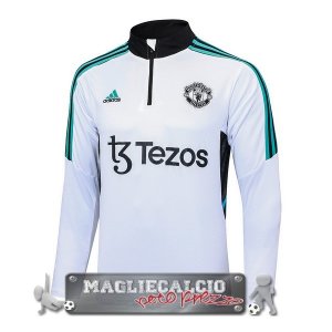 Manchester United Bianco Verde Felpa Da Allenamento 2023-24