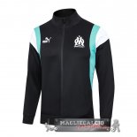 Marseille Nero Bianco Giacca Lunga Zip 2023-24