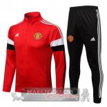 Manchester United Insieme Completo Rosso Nero Bianco Giacca 2021-22