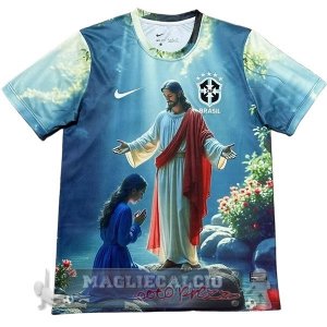 Thailandia Speciale Maglia Brasile 2026 Blu Verde Rosso