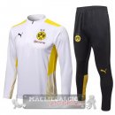 Borussia Dortmund Insieme Completo Bianco Giallo Giacca 2021-22
