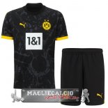 Borussia Dortmund Set Completo Bambino Maglia Calcio Away 2023-24