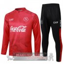 Set Completo Sudadera Formazione Napoli 2024 2025 Rosso Nero