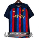 Tailandia Speciale Maglia Calcio Barcellona 2023-24 Blu Rosso