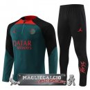 Paris Saint Germain Set Completo Bambino Giocatori Verde Nero Rosso Felpa Da Allenamento 2022-23