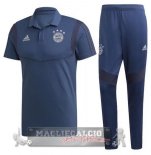 Bayern Munchen Set Completo Blu Maglia POLO 2019-20