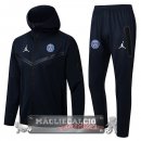 Paris Saint Germain Insieme Completo Blu Navy Giacca Felpa Cappuccio 2022-23