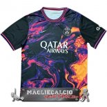 Tailandia Pre Partita Maglia Calcio Paris Saint Germain 2023-24 Purpureo Nero