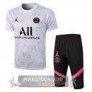 Paris Saint Germain Formazione Set Completo Maglia Calcio 2021-22 bianco I nero