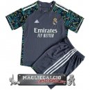 Real Madrid Set Completi Bambino Maglia Calcio Concetto 2023-24 Grigio Verde