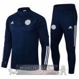 Leicester City Insieme Completo Blu Navy Giacca 2021-22
