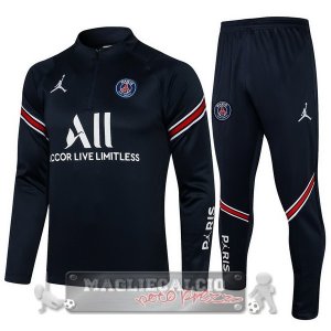 Paris Saint Germain Insieme Completo blu navy I rosso Giacca 2021-22