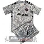 Inter Miami Set Completo Bambino Maglia Calcio Portiere 2022-23 Grigio