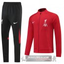 Liverpool Insieme Completo Rosso Nero Giacca 2022-23