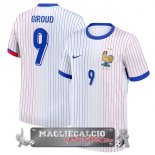 NO.9 Giroud Thailandia Away Maglia Calcio Francia 2024