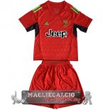 Juventus Set completi Bambino Maglia Calcio Portiere 2023-24 Rosso
