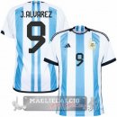 Tailandia J.Alvarez Home Maglia Calcio Argentina 2022