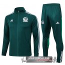 Messico Insieme Completo Verde Giacca Lunga Zip 2023