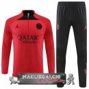 Paris Saint Germain Set Completo Bambino Giocatori Rosso Nero Felpa Da Allenamento 2022-23