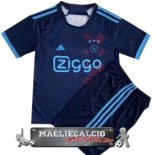 Ajax Set Completo Bambino Maglia Calcio Concetto 2023-24 Blu Navy