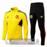 Flamengo Insieme Completo Giallo Nero Bambino Giacca 2022-23
