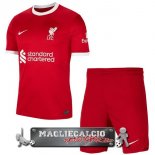 Liverpool Set Completo Bambino Maglia Calcio Home 2023-24