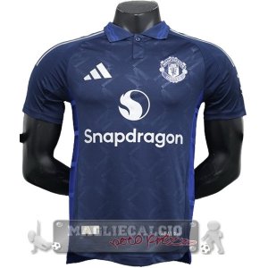Away Giocatori Maglia Manchester United 2024 2025 Blu