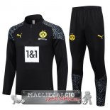 Borussia Dortmund Insieme Completo Nero Felpa Da Allenamento 2023-24