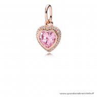 Pandora Italia Tocco Di Colore Charms Amore Scintillante Pendant Pandora Rose Rosa Chiaro Cz Net