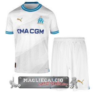 Home Maglia Calcio Set Completo Uomo Maglia Calcio Olympique de Marseille 2023-24