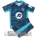 Leeds United Set Completo Bambino Maglia Calcio Home Portiere 2021-22 I blu