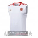 Formazione Senza Maniche Maglia Bayern Monaco 2025 2026 Bianco Rosso