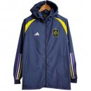Barcellona Insieme Blu Navy Giallo Giacca A Vent 2023-24